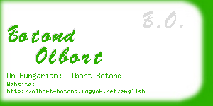botond olbort business card